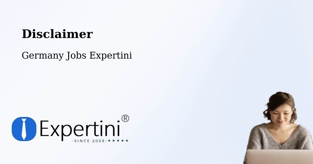 Disclaimer – Büsingen - Germany Jobs Expertini